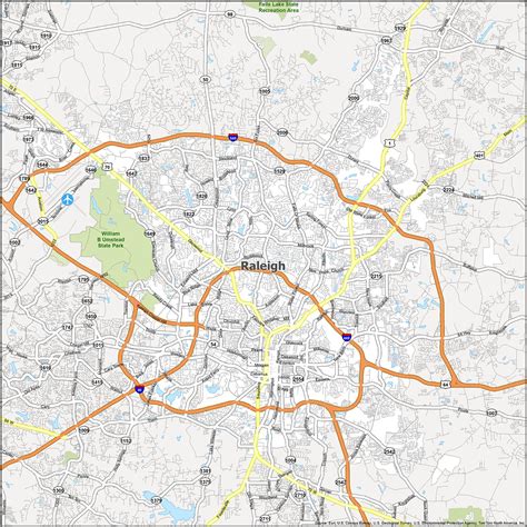 Raleigh NC Map, North Carolina - GIS Geography