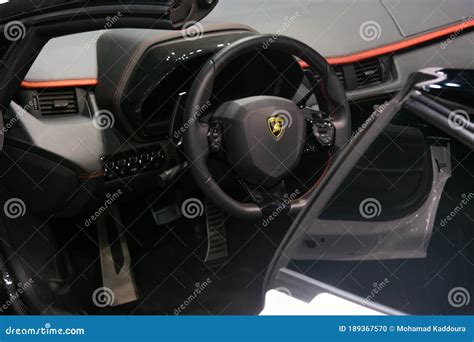 2020 Lamborghini Model Interior in Black - Luxurious Sport and Exotic ...