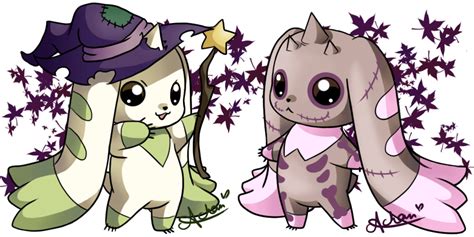 Halloween Terriermon and Lopmon by uke-a-chan on DeviantArt