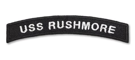 U.S. Navy Rocker: USS Rushmore — LC EMBROIDERY & CLEANERS