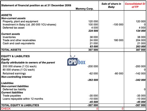 Consolidated Balance Sheet - Online Accounting