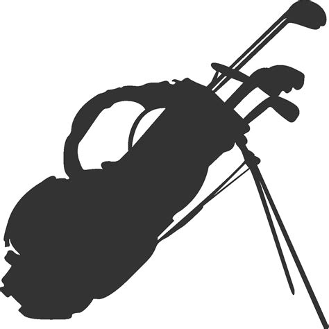 Golf Clubs Golfbag Sports - Tahiti Hut Silhouette png download - 1279* ...