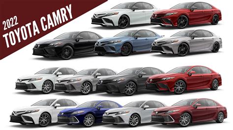 2022 Toyota Camry All Colour Options Images Autobics Youtube - Latest ...