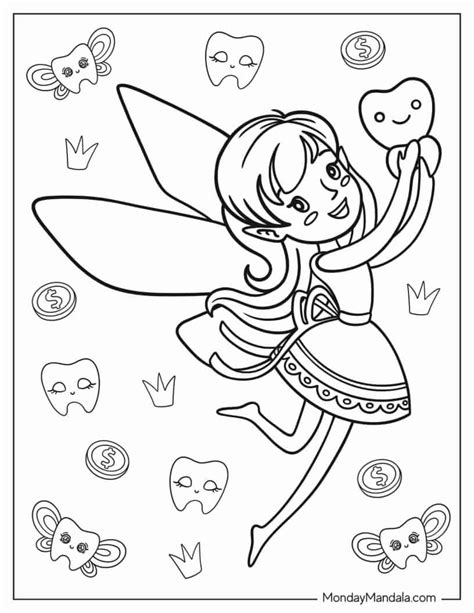 14 Tooth Fairy Coloring Pages (Free PDF Printables)