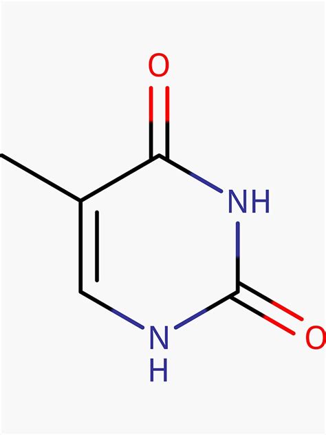 "Thymine - Chemical Structure" Sticker for Sale by gurnarok | Redbubble