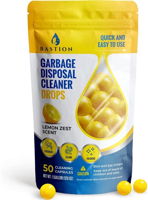 Buy Garbage Disposal Cleaner and Deodorizer Drops- [[50-Count]] Lemon ...