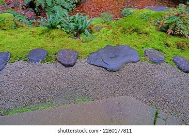 Decorative Japanese Style Stone Garden Stock Photo 2260177811 ...