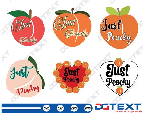 Just Peachy SVG Just Peachy Vector Silhouette Cricut file | Etsy