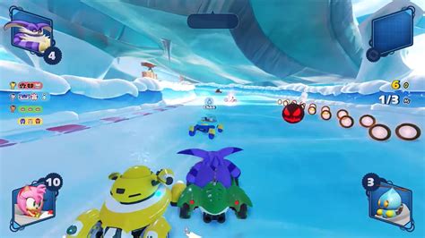 Team Sonic Racing gameplay video gives first look at Team Rose and Ice ...