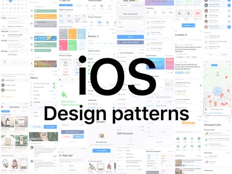 iOS patterns - UI design inspiration made in Figma