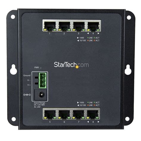 Industrial 8 Port Gigabit Ethernet Switch – Hardened Compact GbE Layer ...