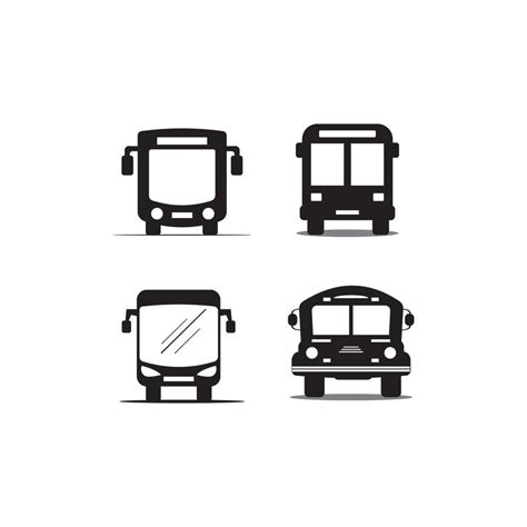 Bus icon logo, vector design 12961925 Vector Art at Vecteezy