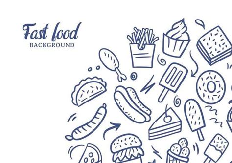 Fast Food Background Vector Art, Icons, and Graphics for Free Download