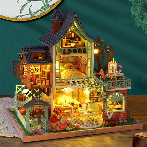 Tea Talk DIY Miniature Dollhouse Kit