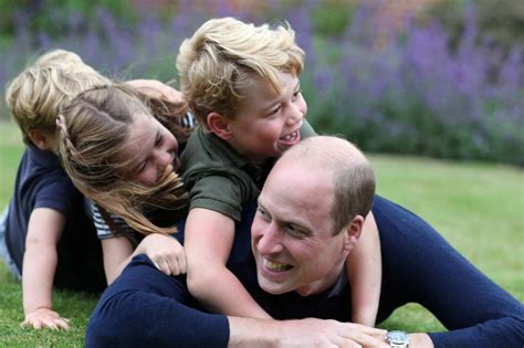 Prince William plays with his children in adorable pictures marking ...