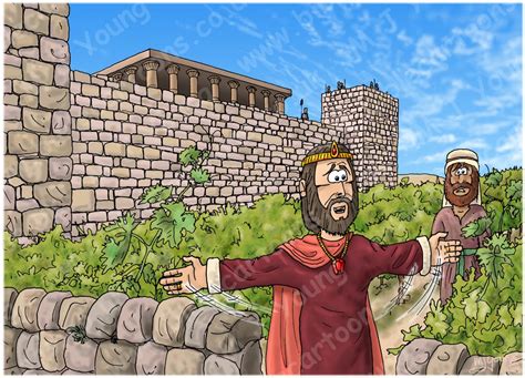 1 Kings 21 - Naboth’s Vineyard - Scene 01 - King Ahab’s offer | Bible ...