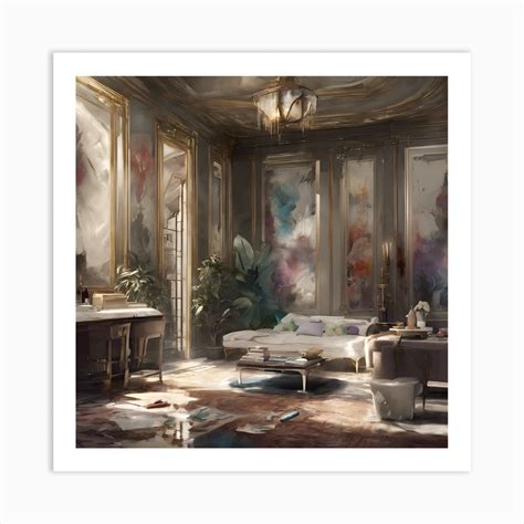 Messy Living Room Art Print by ARTPRO - Fy