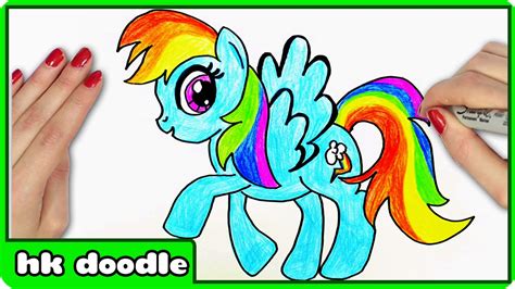 How To Draw Rainbow Dash from My Little Pony Step By Step Drawing ...