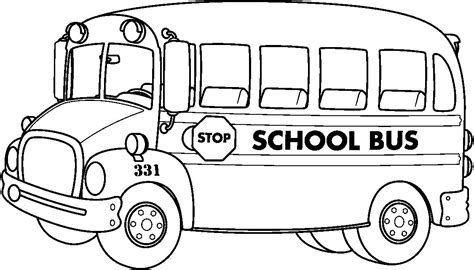 Bus (Transportation) – Free Printable Coloring Pages