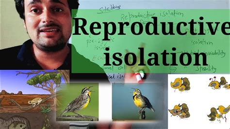 reproductive isolation and its type (हिंदी में)||ecological ,mechanical ...