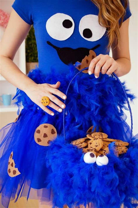 DIY Cookie Monster Halloween Costume -- Step by step on blog! | Cookie ...