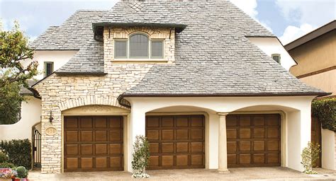 Raised Panel Wood Garage Doors - 300 Series