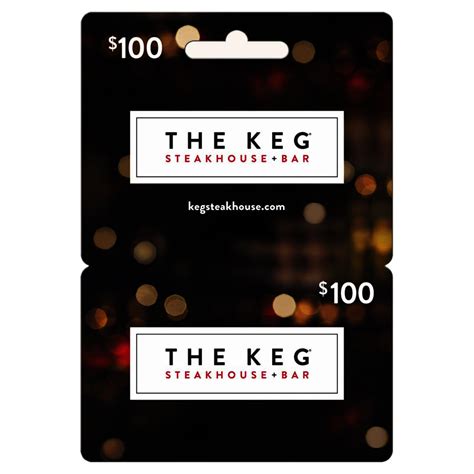 The Keg Gift Card - Printable Cards