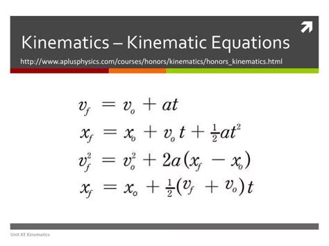 PPT - Kinematics – Kinematic Equations PowerPoint Presentation, free ...