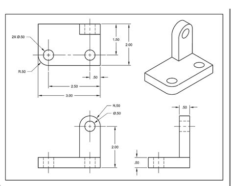 Isometric Drawing With Dimensions