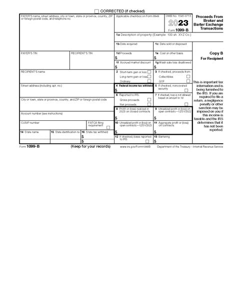 Free IRS Form 1099-B - PDF – eForms