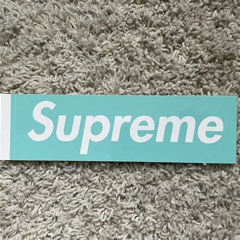 19 Supreme box logo stickers brand new 1 Tiffany... - Depop