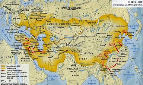 Map of Mongol Empire (13th century) | ♕ Mongol Empire | Pinterest