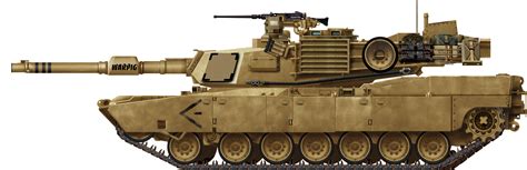 M1 Abrams Tank Svg