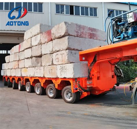 China Spmt Self-Propelled Modular Transporter Trailer Heavy Loader ...