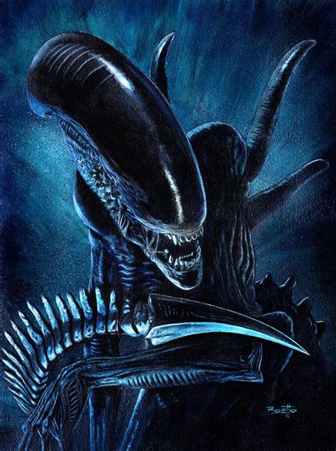 Alien Xenomorph, in Guillermo Boetto's Movies & Series Comic Art ...