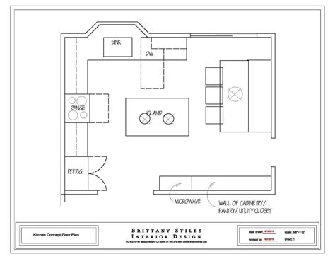 Kitchen Floor Plans With Island