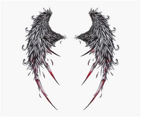 Tattoo Devil Demon Angel Png Free Photo Clipart - Broken Angel Wings ...