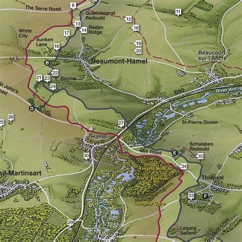 The Battle of The Somme aerial Map detail. Ww1 History, History Facts ...