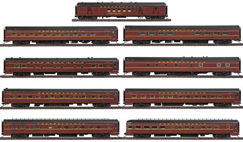 Walthers HO Scale Pennsylvania/PRR Broadway Limited 9-Car Deluxe Train ...