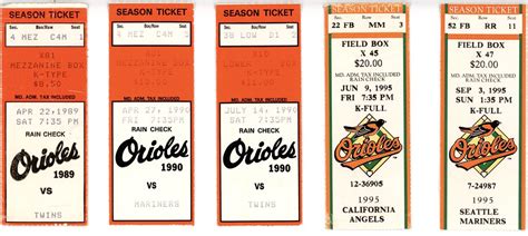 Baltimore Orioles Tickets - a photo on Flickriver