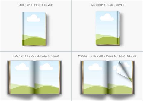 Book Mockup Kit Canva Template Canva Mockup Canva Book - Etsy