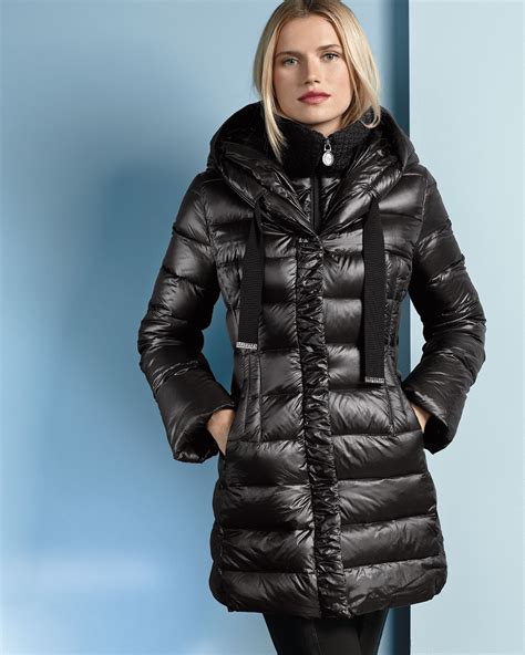 T tahari Olivia Packable Puffer Coat in Gray | Lyst