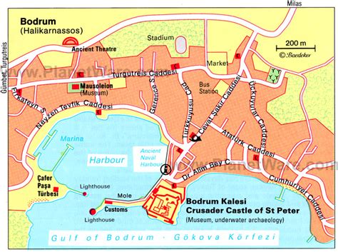 Bodrum Street Map - Bodrum Travel Guide Turkey