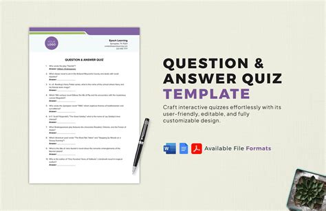 Quiz Templates in Google Docs - FREE Download | Template.net