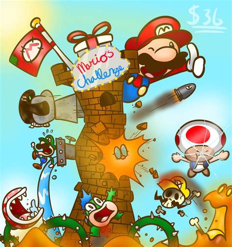 Smg4 fanart. the mario challenge by powerdrawer on DeviantArt | Fan art ...