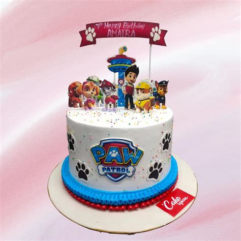 Paw Patrol Customised Creamy Kids Birthday Cake 2 Kg By Cake Square ...