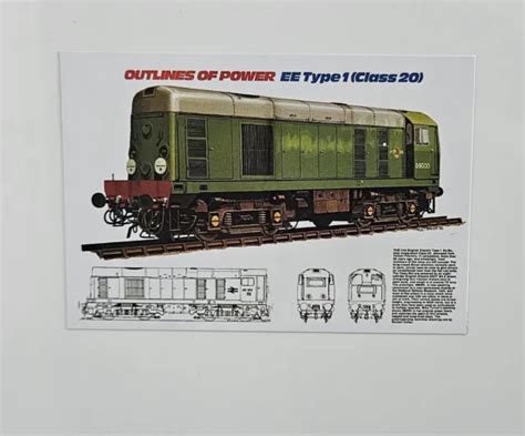 BR CLASS 20 Diesel locomotive Diagram Fridge Magnet British Rail £3.50 ...