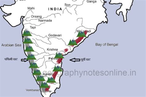 WESTERN GHATS AND EASTERN GHAT MOUNTAINS - Geography Notes Online