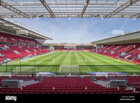 General view of Ashton Gate Stadium, Home of Bristol City Stock Photo ...