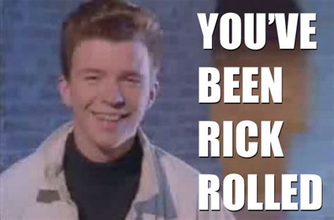 “Never Gonna Give You Up” by Rick Astley AKA the Rick Rolled song was a ...